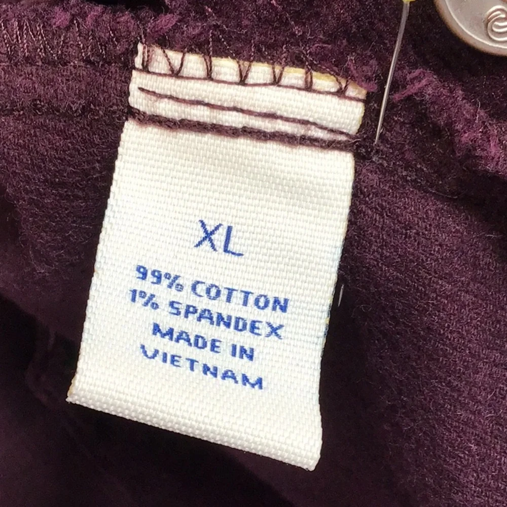 VTG L.A. Blues Purple Corduroy Jacket  Button Front XL - Picture 4 of 9